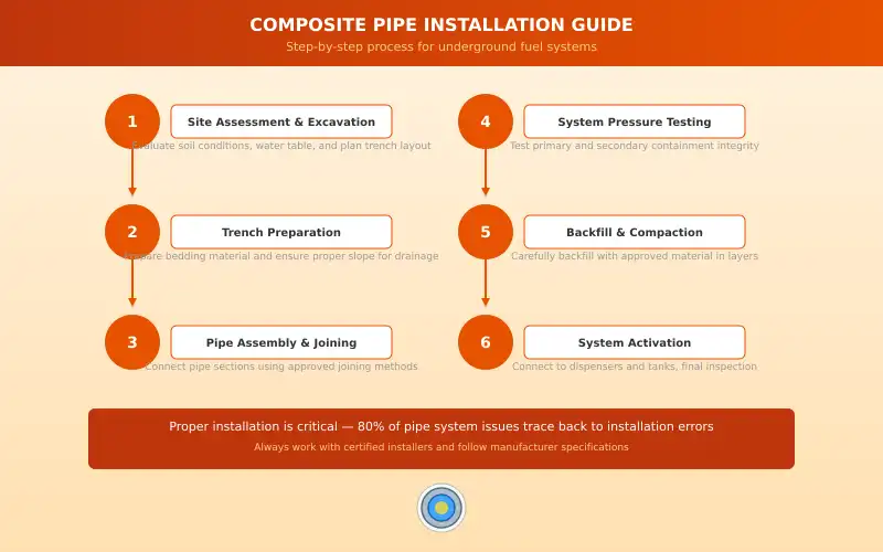 Composite Pipe Installation Steps