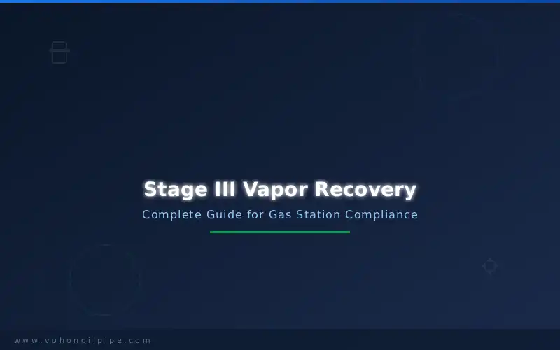 Stage III vapor recovery unit installed at a small retail fueling station
