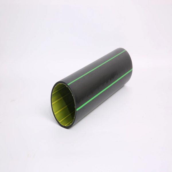 Double-wall HDPE composite pipe cross section with EVOH barrier