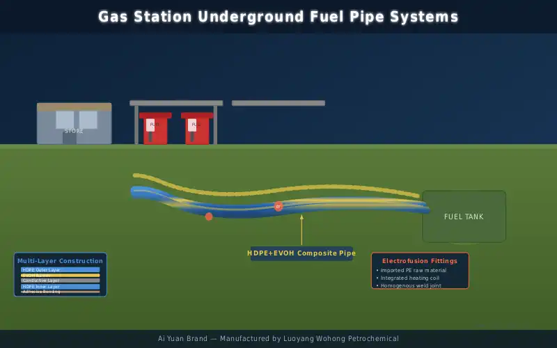 Fuel retail network expansion driving demand for underground composite piping
