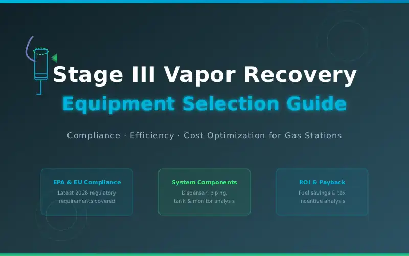 Stage III Vapor Recovery Equipment Selection Guide - Vohono Oil Pipe