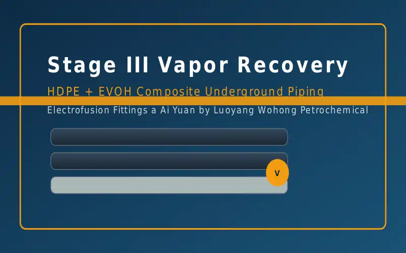 Stage III vapor return line routing with slope indicators