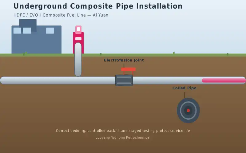 Vapor discharge stack and Stage III skid at a fuel station