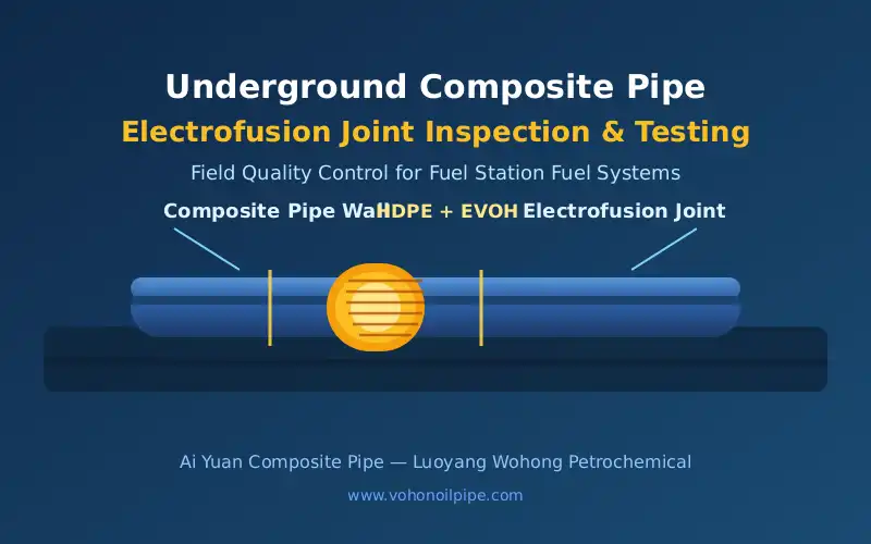 Preparing composite fuel pipe surfaces before electrofusion joint assembly