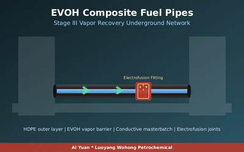 Aging fuel station forecourt prepared for phased piping retrofit work